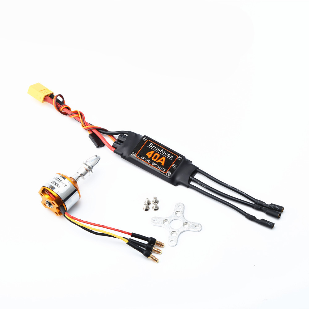 RC-Power-Combo-System-fuumlr-RC-Flugzeug-mit-buumlrstenlosem-Motor-A2212-1000KV1400KV2200KV--40A-ESC-1827045-2